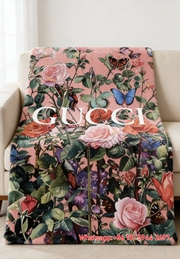 Gucci Rose Garden Blossom & Butterflies Throw blankets IMG_2954